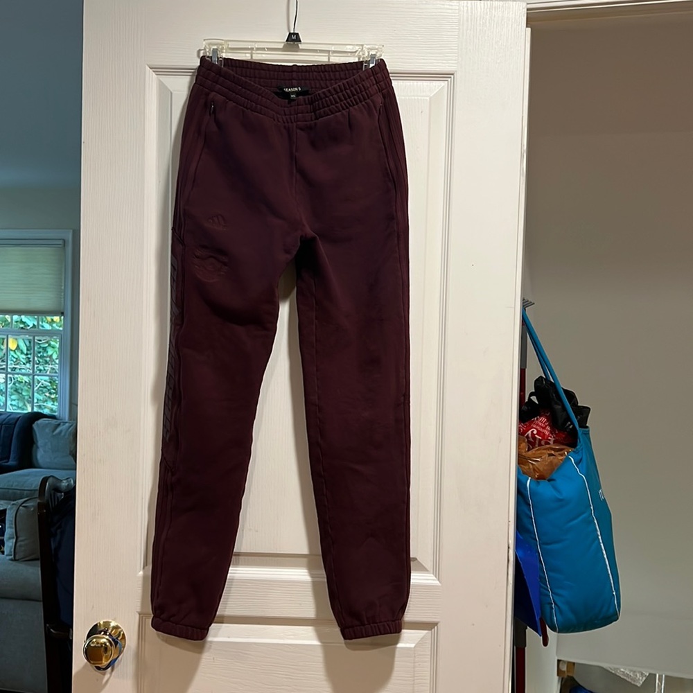 Oxblood Yeezy season 5 Calabasas Sweatpants